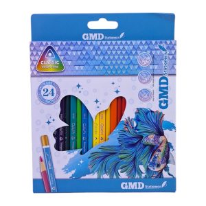 مداد رنگی GMD کلایسک جعبه مقوایی 24 عددی 9402-24 کد B-91